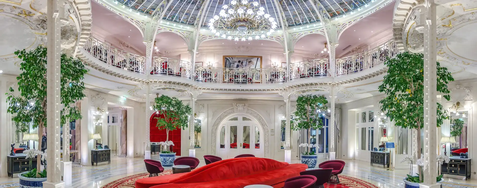 Hôtel Hermitage - Lobby - Jardin d'Hiver - Entrée Groupes